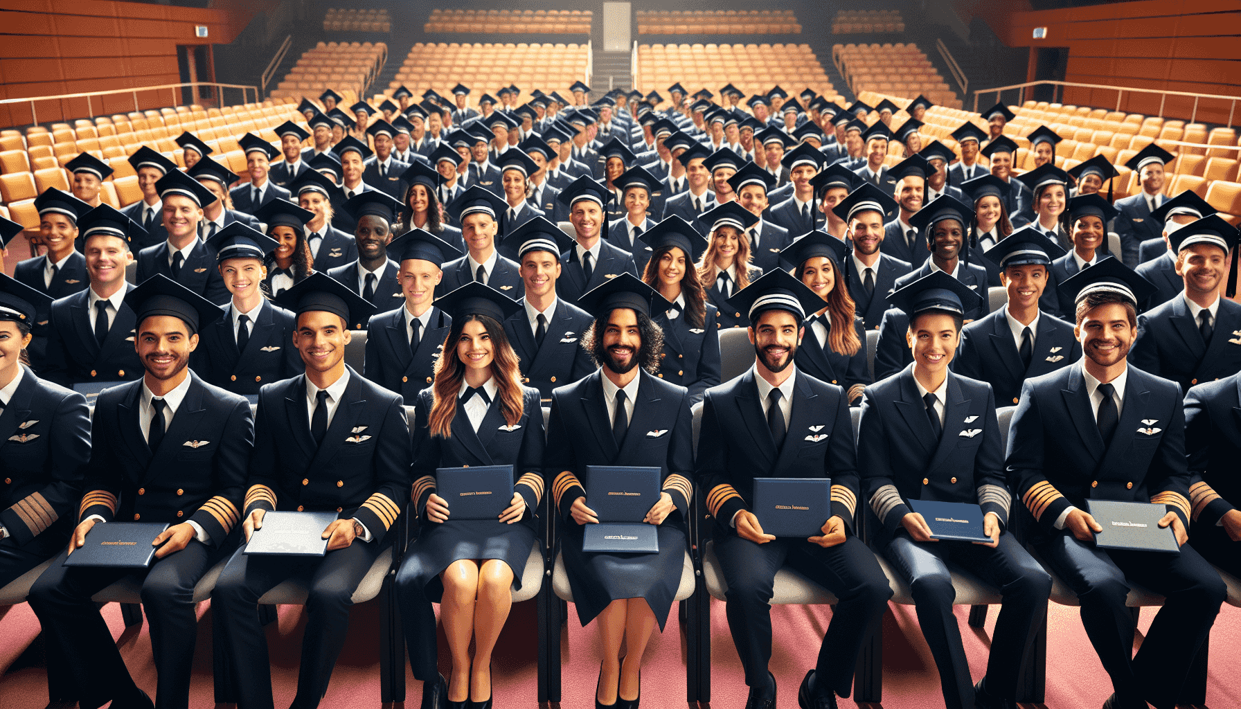 Cérémonie de remise des diplômes des étudiants pilotes